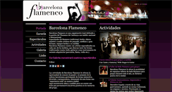 Desktop Screenshot of barcelonaflamenco.es
